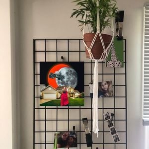 Vintage Jeep Art Boy Staring at Moon Print